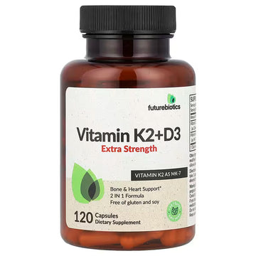 Futurebiotics, Vitamin K2 + D3, Extra Strength, 60 Capsules
