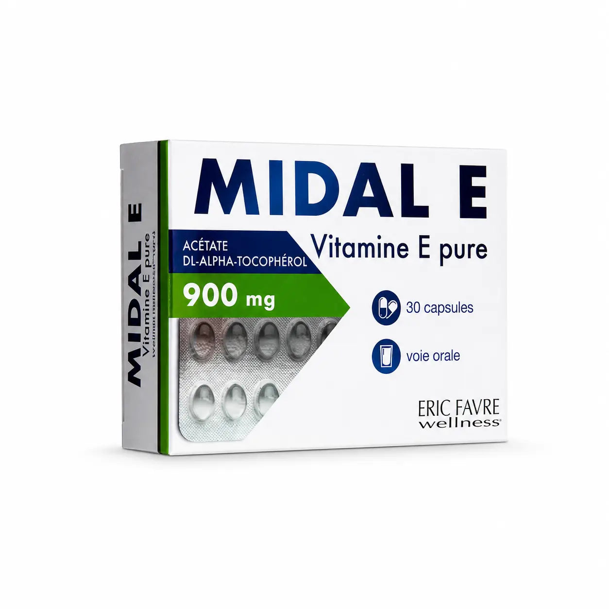 ERIC FAVRE MIDAL E vitamine E pure 30 capsules