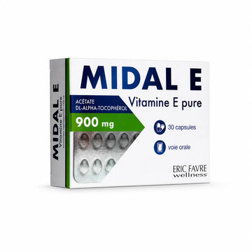 ERIC FAVRE MIDAL E vitamine E pure 30 capsules