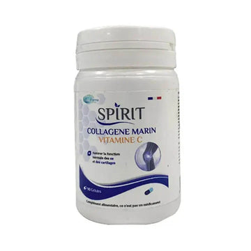 SPIRIT Collagène Marin + Vitamine C 90 Gélules - JEUNESSE ÉTERNELLE - Résultats 30 Jours
