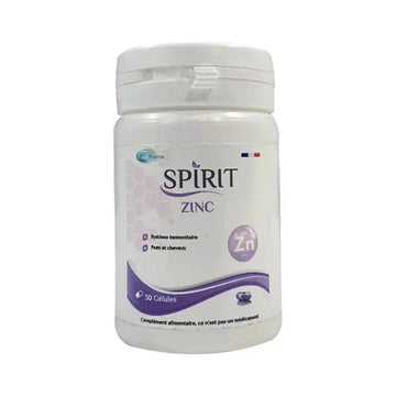 Spirit Zinc 30 Gélules - Zinc Levure Enrichie Immunité Peau Cheveux Croissance  Pas d'avis