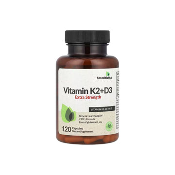 Futurebiotics, Vitamin K2 + D3, Extra Strength, 60 Capsules